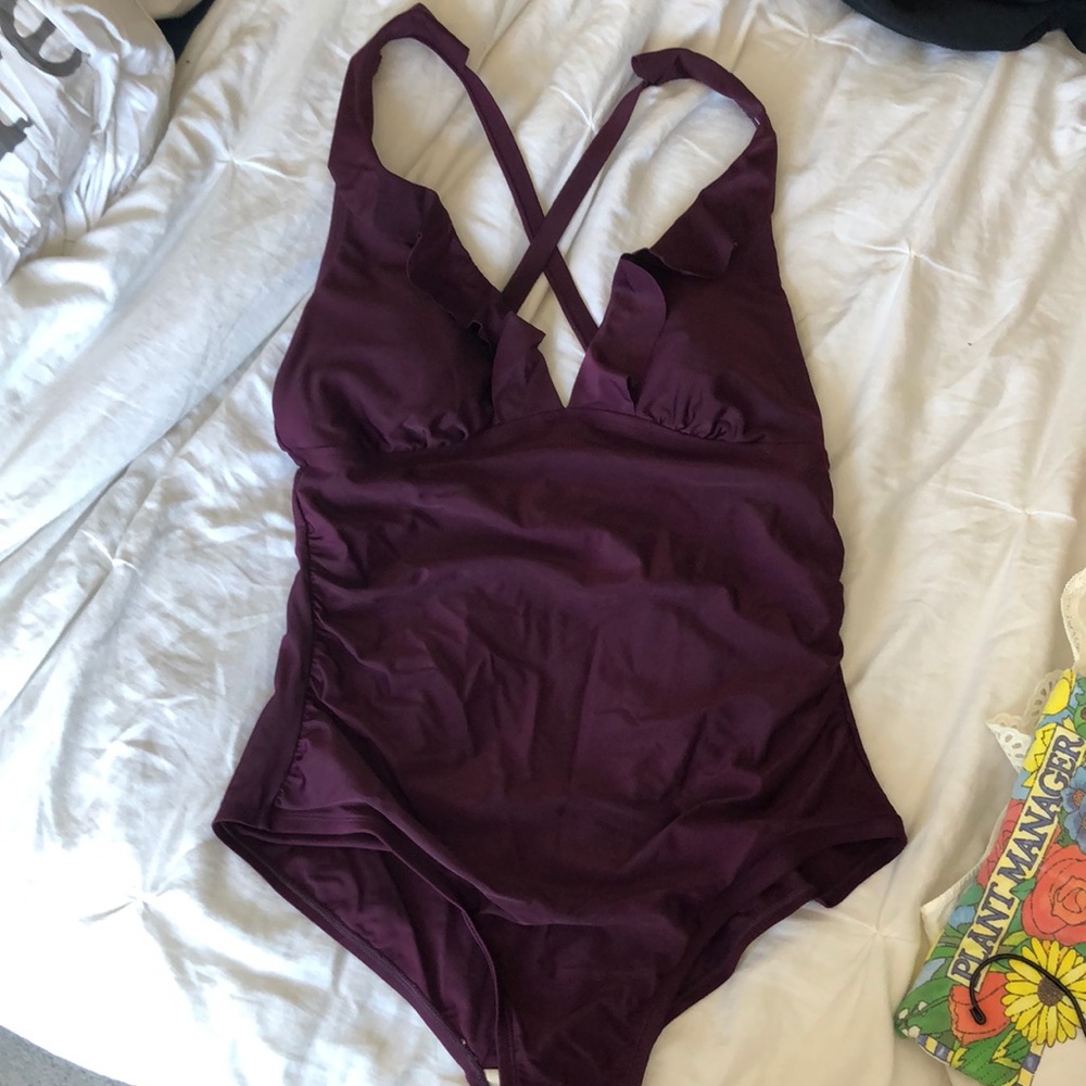 Ruffled swimsuit